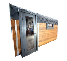 Quadro Sauna 3.0×2.24×2.37 m thermo-pine barrel from Thermowood Production