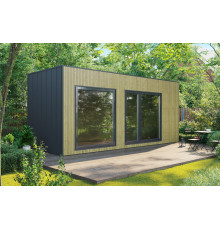 Mobile sauna 6.5×2.5 m made of thermowood