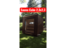 Sauna Cube 2,3×2,3m für den deutschen Markt