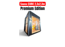 Mobile Eco-Sauna Gartensauna Premium Cube (2,3×2,3 m)