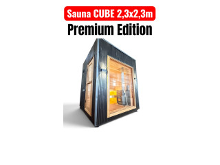 Mobile Eco-Sauna Gartensauna Premium Cube (2,3×2,3 m)