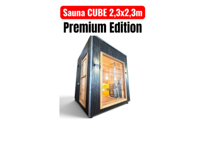Mobile Eco-Sauna Gartensauna Premium Cube (2,3×2,3 m)