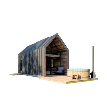Scheunenhaus mit Sauna 7,8x3,2m Sauna Scheunenhaus 04 vom Hersteller ThermoWood Production