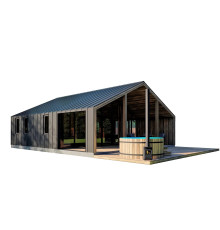 Scheunenhaus mit Sauna 9,2x8,0m Sauna Scheunenhaus 03 vom Hersteller ThermoWood Production