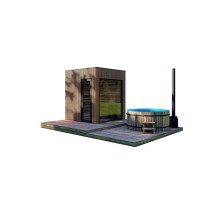 Thermowood CUBE 2,3x2,3m modulare Sauna von Thermowood Production