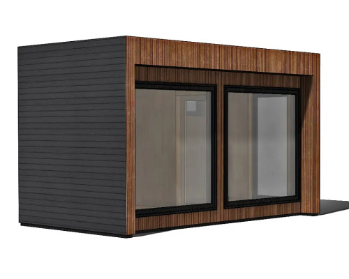Thermowood CUBEx2 Doppelwürfel-Modulsauna 4,64 x 2,56 m von Thermowood Production