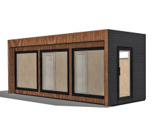Thermowood CUBEx3 Dreifach-Würfel-Modulsauna 6,87 x 2,56 m von Thermowood Production