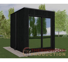 Modulare VIP-CUBE-Sauna 2,7 x 2,4 m von Thermowood Production