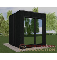 Modulare VIP-CUBE-Sauna 2,7 x 2,4 m von Thermowood Production