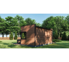 Gartensauna-3, eine modulare Sauna für eine Datscha, 6x3m, schlüsselfertig vom Hersteller