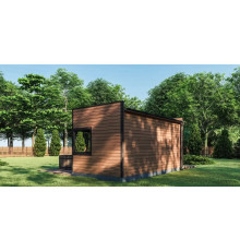 Gartensauna-3, eine modulare Sauna für eine Datscha, 6x3m, schlüsselfertig vom Hersteller