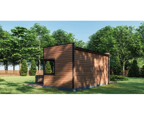 Gartensauna-3, eine modulare Sauna für eine Datscha, 6x3m, schlüsselfertig vom Hersteller