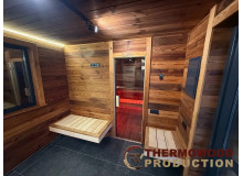 Modulare Sauna 5,0×2,6 m mit Panoramafenster