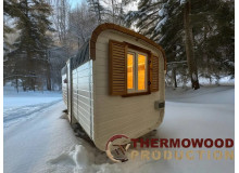 Welche Sauna-Designoptionen bietet Thermowood Production?