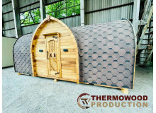 Die Viking-Saunen von Thermowood Production sind eine einzigartige Kombination aus skandinavischem Stil und modernem Komfort