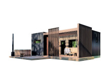 Thermowood Production: Herstellung von Saunen, Häusern, Pavillons und Möbeln aus Thermoholz in der Ukraine