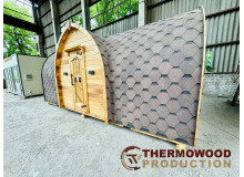 Schlüsselfertige Produktion authentischer Wikingersaunen von Thermowood Production