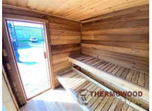 Entdecken Sie die Thermowood Business Saunakollektion von Thermowood Production