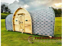 Schlüsselfertige, thermisch modifizierte Viking-Badehäuser mit Badezimmern für Unternehmen