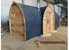 Fertige, thermisch modifizierte Viking-Saunen mit Badezimmer für Ihr Unternehmen und Ihr Zuhause