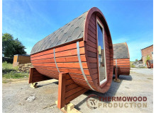 Thermowood-Fasssaunen von Thermowood Production