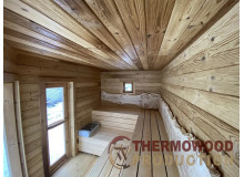 Thermoholz-Saunen und -Bäder von Thermowood Production