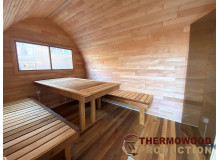 Viking-Badehäuser für das Badehausgeschäft von Thermowood Production