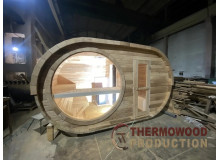 Wir laden Sie in die Saunaproduktionsstätte von Thermowood Production ein.