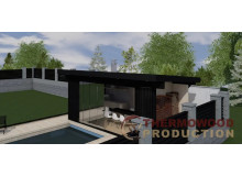 Saunadesign von Thermowood Production, Phase sechs. Logistik und Installation von Saunen von Thermowood Production