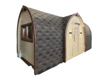 Sauna „Wikinger“ aus Thermoholz von Thermowood Production