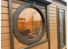 Thermowood Production Thermoholz ist der Hauptvorteil unserer Saunen