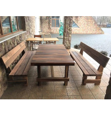 Oak massive furniture 2000x1000 from solid wood from the manufacturer for giving, Farmhouse Hand Made - 03
