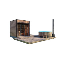 Schlüsselfertiges modulares Minibad 2,3x2,3m Gartensauna-16 von Thermowood Production schlüsselfertig vom Hersteller